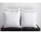 Throw Pillows Insert (Pack of 4, White) -  Bed and Couch Pillows - Indoor Decorative Pillows 12 x 12