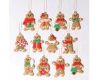 12-Pack Gingerbread Man Christmas Tree Ornament, 3" Tall Gingerbread Man Pendant Christmas Tree Ornament.