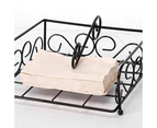 Napkin Holders for Tables, Dining Table Napkin Holders for Kitchen, Flat Napkin Holder, Black