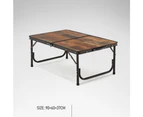 Naturehike Ultralight Foldable Table Aluminium BBQ Camping Furniture Folding Desk Large - Retro