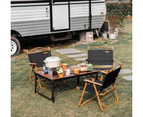 Naturehike Ultralight Foldable Table Aluminium BBQ Camping Furniture Folding Desk Large - Retro