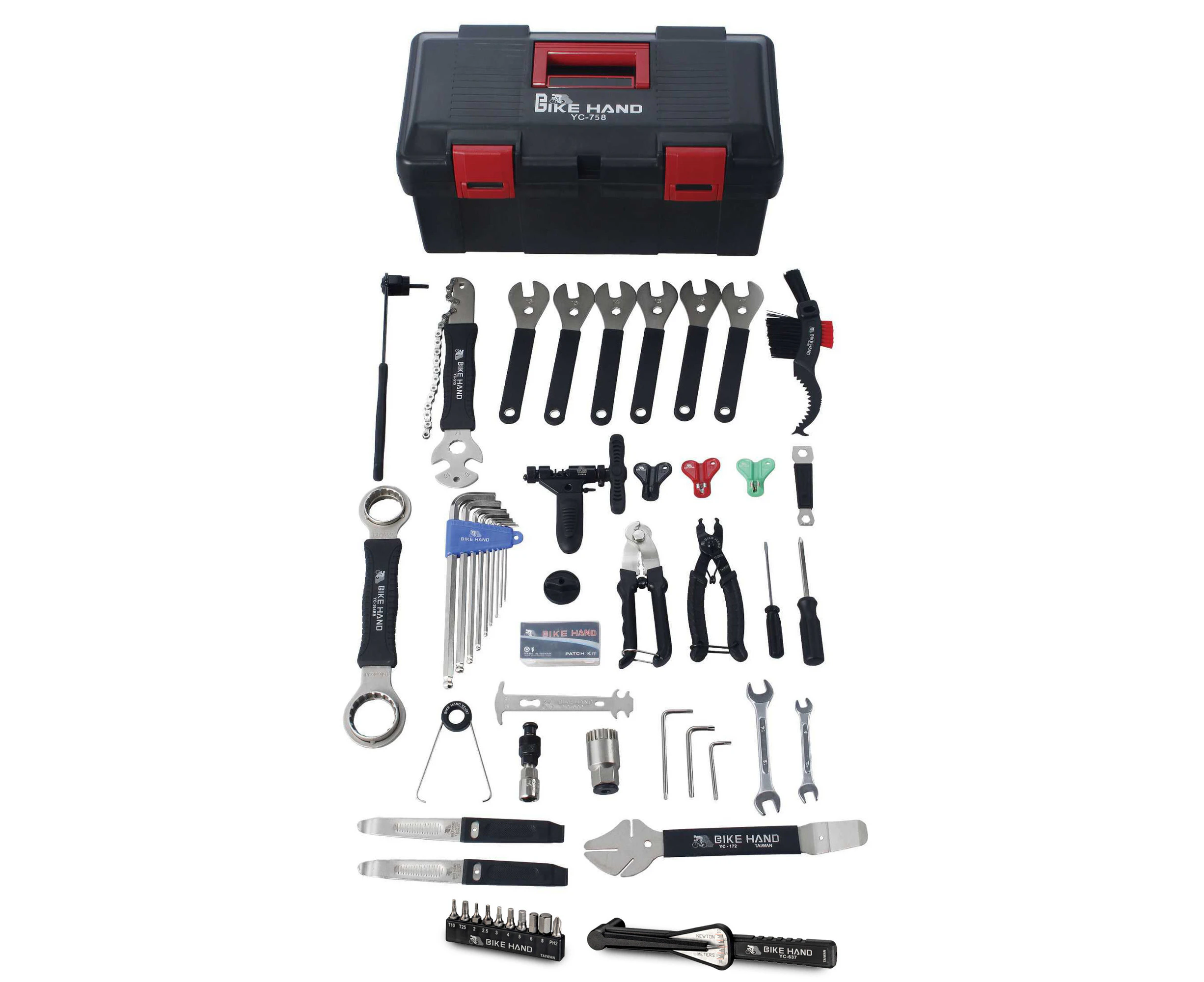 BIKEHAND 34 in 1 Complete Bike Bicycle Repair Tools Maintenance Tool Kit with Torque Wrench