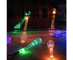 Knbhu Waterproof Water Drop Shape LED Solar Light String Light Outdoor Party Decor-Pure White Light