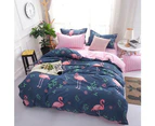 Fabric Fantastic Flamingo Queen/King/Super King Size Bed Duvet / Doona / Quilt Cover Set M315