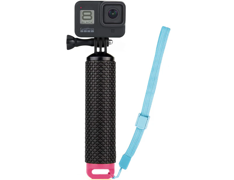 Floating Underwater Handle Waterproof Hand Stick Monopod Pole Selfie Stick Action Cameras Red
