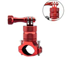 Bicycle Camera Mount Compatible with GoPro Mountain Bike Handlebar Mount Bicycle Mount Motorcycle Holder Action Camera Bike Mount Red