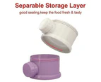 4 Layers Baby Milk Powder Formula Dispenser Feeding Case Box Food Container AU - Green