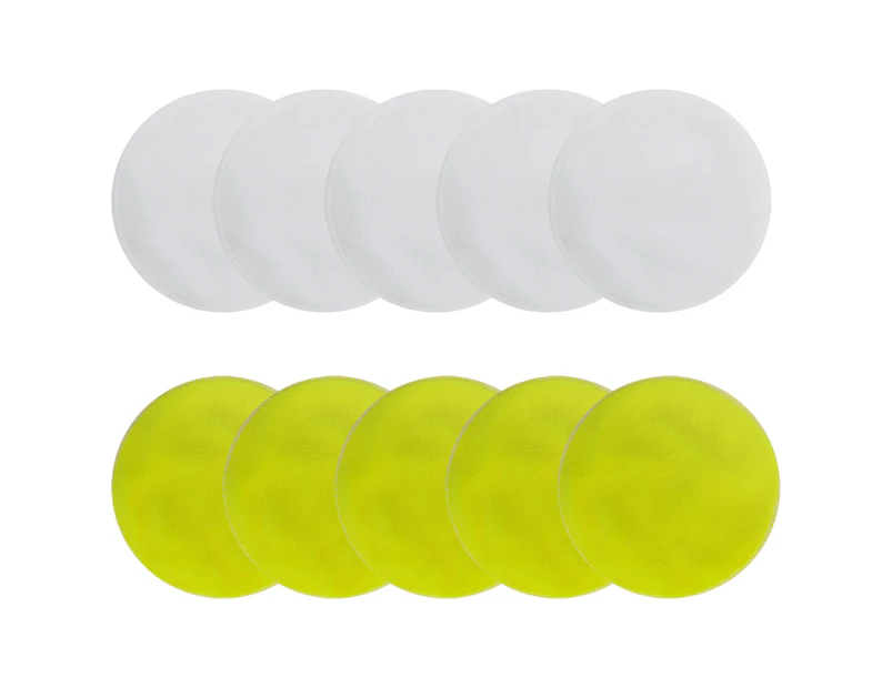 Reusable Makeup Remover Pads-10 Pcs Soft Organic Cotton Rounds, Yellow