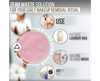 Reusable Makeup Remover Pads-10 Pcs Soft Organic Cotton Rounds, Pink
