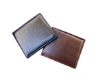 Knbhu Men Business Faux Leather Wallet Card Holder Clutch Pocket Slim Purse Gift-Black