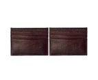Knbhu Men Slim Credit Card Holder Faux Leather Wallet Coin Pocket Money Bag Purse-Coffee