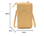 Knbhu Women Crossbody Bag Large Capacity Waterproof Lightweight Multipurpose Single Shoulder Strap Bag everyday life -Yellow