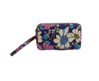 Knbhu Women Floral Print Cloth Wristlet Bag Coin Purse Zipper Wallet Cell Phone Pouch-1#