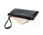 Knbhu Women Fashion Faux Leather Purse Mini Handbag Cash Coin Storage Long Wallet-Purple