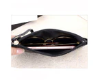 Knbhu Women Fashion Faux Leather Purse Mini Handbag Cash Coin Storage Long Wallet-Black