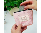 Knbhu Women Floral Pattern Small Canvas Coin Purse Coin Key Zip Wallet Clutch Bag-Brown