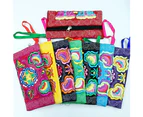 Knbhu Women Ethnic Handmade Embroidered Wristlet Clutch Bag Zipper Purse Long Wallet-Purple