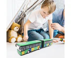 Bestjia Metal Diecast Model Vehicle Shuttle Bus Cars Toys Kids Pull Back Vehicle Gift - Green