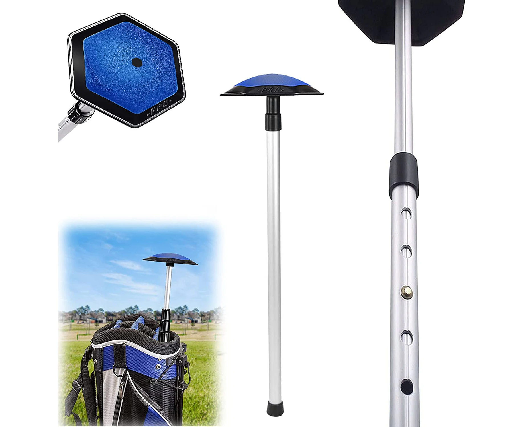 Golf Travel Bag Support Rod System Club Protector Cover Bags Accessories for Durable Aluminum 3 Telescopic