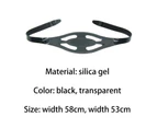 Nvuug Diving Face Cover Strap Durable Exquisite Comfortable Snorkeling Googles Strap Gear for Swimming-Black