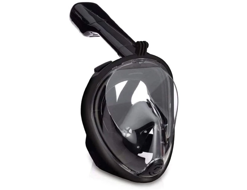 Black-S/M Small-Dive Maskdiving Mask, Full Face Mask, Snorkeling Mask, Anti-Fog, Leak-Proof, 180° Field Of View, Diving Mask