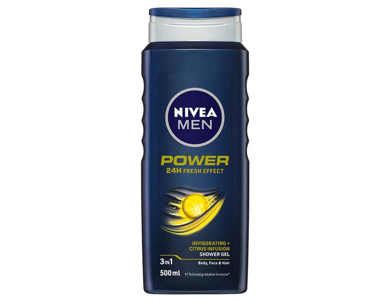 Nivea Men Power Fresh 3-in-1 Shower 500mL