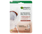 Garnier Nutri Bomb Milky Sheet Mask Hyaluronic Acid + Coconut Milk 28g