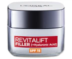 L'Oréal Paris Revitalift Filler + Hyaluronic Acid SPF15 Anti-Ageing Cream 50mL
