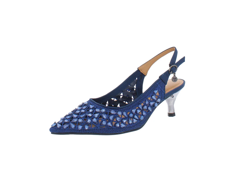 J. Renee Women's Heels Kitten Heels - Color: Blue