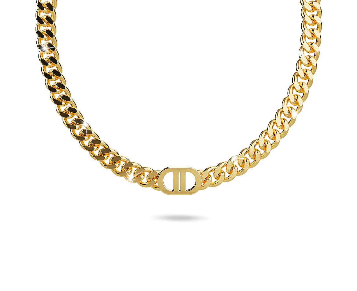 Damian Gold Cuban Chain Necklace