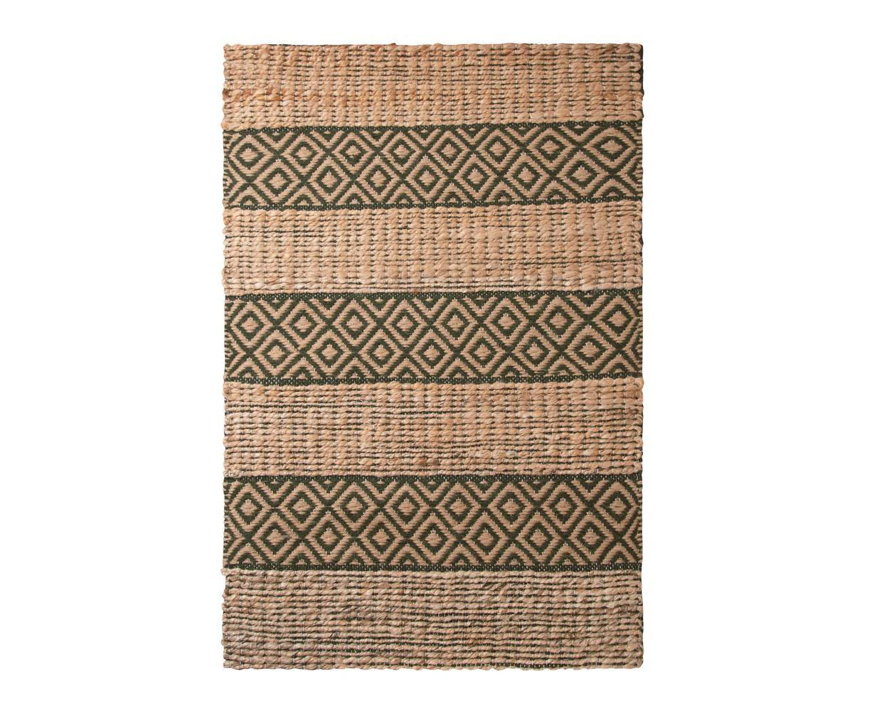 J. Elliot Kennedy Jute 60x90cm Rug Floor Mat Home/Bedroom Carpet Olive/Natural