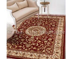 ROSA TRADITIONAL RED CREAM CLASSIC FLOOR RUG (XXL) 300x400cm - Red