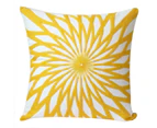 Set of 2 Embroidered Decorative Pillows Covers, Accent Pillows, Throw Pillows without Cushion Inserts Included 18x18 (Yellow) -Yellow3