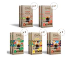 MUST Nespresso 100% Compostable Coffee Capsules Variety Coffee Selection 100 Pods ( 10 Packs X 10 Pods)
