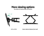 TV Wall Mount Bracket Tilt Swivel Full Motion Flat Slim LED LCD 23 32 42 50 55 inch