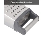 Grater，Four-Sided Grater,Grater, Stainless Steel With 4 Sides, Best For Parmesan Cheese, Vegetables, Ginger