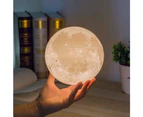 Moon Lamp Moon Light Night Light for Kids Gift for Women USB Charging and Touch Control Brightness 3D Printed Warm(3.5In moon lamp with stand)