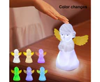Angel Silicone Night Light USB Cool and Warm Colorful