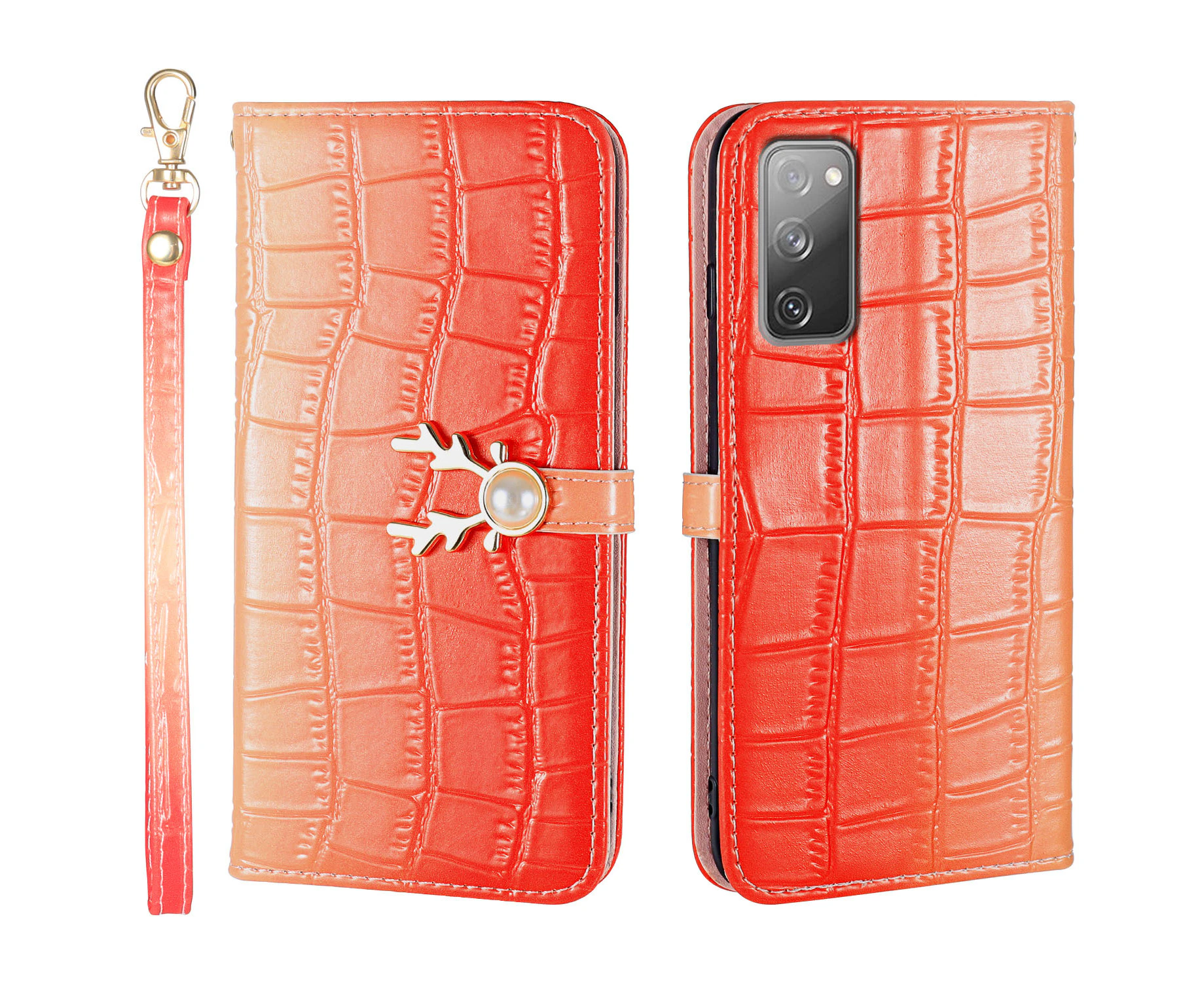 For Samsung Galaxy S20 FE Cover Wallet - Red