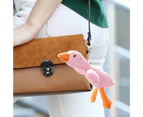 Plush Keychain Cotton Filled Fluffy Lovely Animal Plush Toy Hanging Ornament Cartoon Stuffed Toy Goose Doll Backpack Pendant Christmas Gift