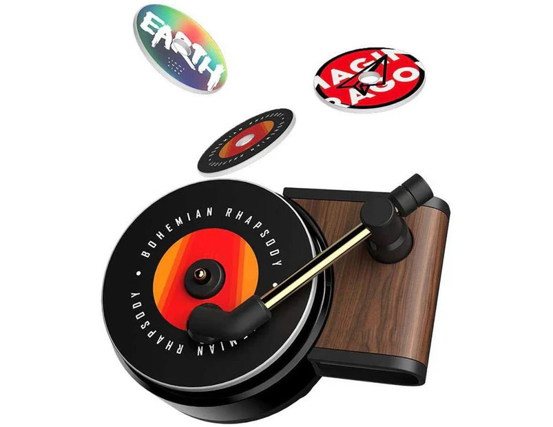 Record player car incense record player +3 incense sticks Record Player Design Car Perfume Clip Air Freshener Smell Diffuser