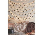 Photo Clip String Lights - 50 LED Fairy String Lights with 50 Clear Clips for Hanging Pictures, Photo String Lights with Clips