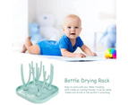 Baby Bottle Drying Rack, Large Capacity Bottle Dyer Holder For Baby Bottles Nipples Cups Pump Parts And Accessoriesgreen