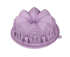 Cake Mold Anti-deformation Non-stick Crown Shaped Easy Operation Lovely Biscuit Mold Kitchen Supplies - Purple