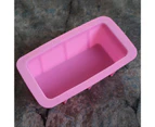 Cake Mold Reusable Non-stick Soft Flexible Easy Release Multipurpose Silicone Food Grade Toast Mold Bakeware - Pink