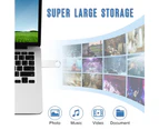 USB Flash Drive , Flash Stick  for PC/Laptop, Oversized Storage USB Drive, Portable Thumb Drive  (silver)