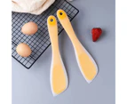Pastry Scraper Heat-resistant Non-Slip Portable Wide Application Butter Spatula Kitchen Tool - Yellow