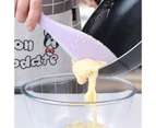Pastry Scraper Heat-resistant Non-Slip Portable Wide Application Butter Spatula Kitchen Tool - Purple