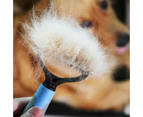Dog Pet Cat Grooming Comb Brush Undercoat Rake Dematting Deshedding Trimmer Tool - Pink