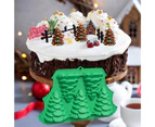Silicone Mold DIY Bake Make Cakes Desserts Silica Gel Christmas Tree Cake Mold for Home Baking - Green